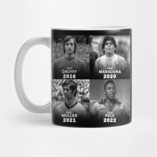 legends football Cruyff / Maradona / Muller / Pele Mug